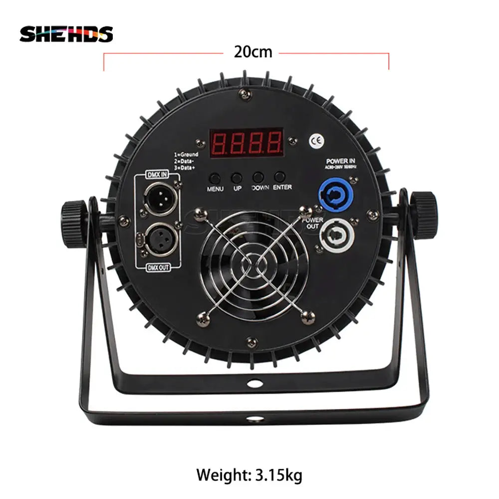 SHEHDS 4PCS Aluminum Alloy LED Flat Par 18x12W RGBW/18x18W RGBWA+UV LED Lighting DMX512 Disco Professional Stage DJ Equipment by Beastly Survival Outlet
