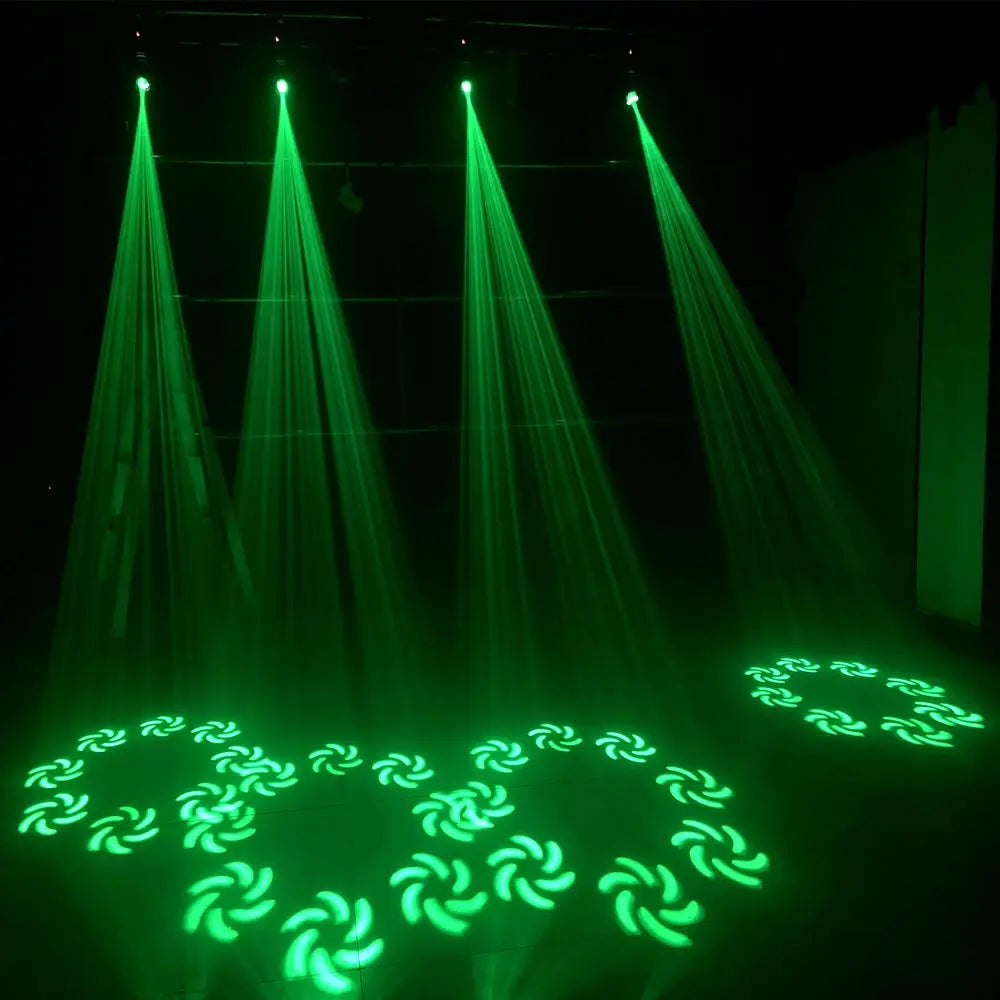 2PCS mini LED Moving head Light 120W Beam Spot 8 Rotating Prisms DJ Dmx Bar Strobe Stage Effect by Beastly Survival Outlet