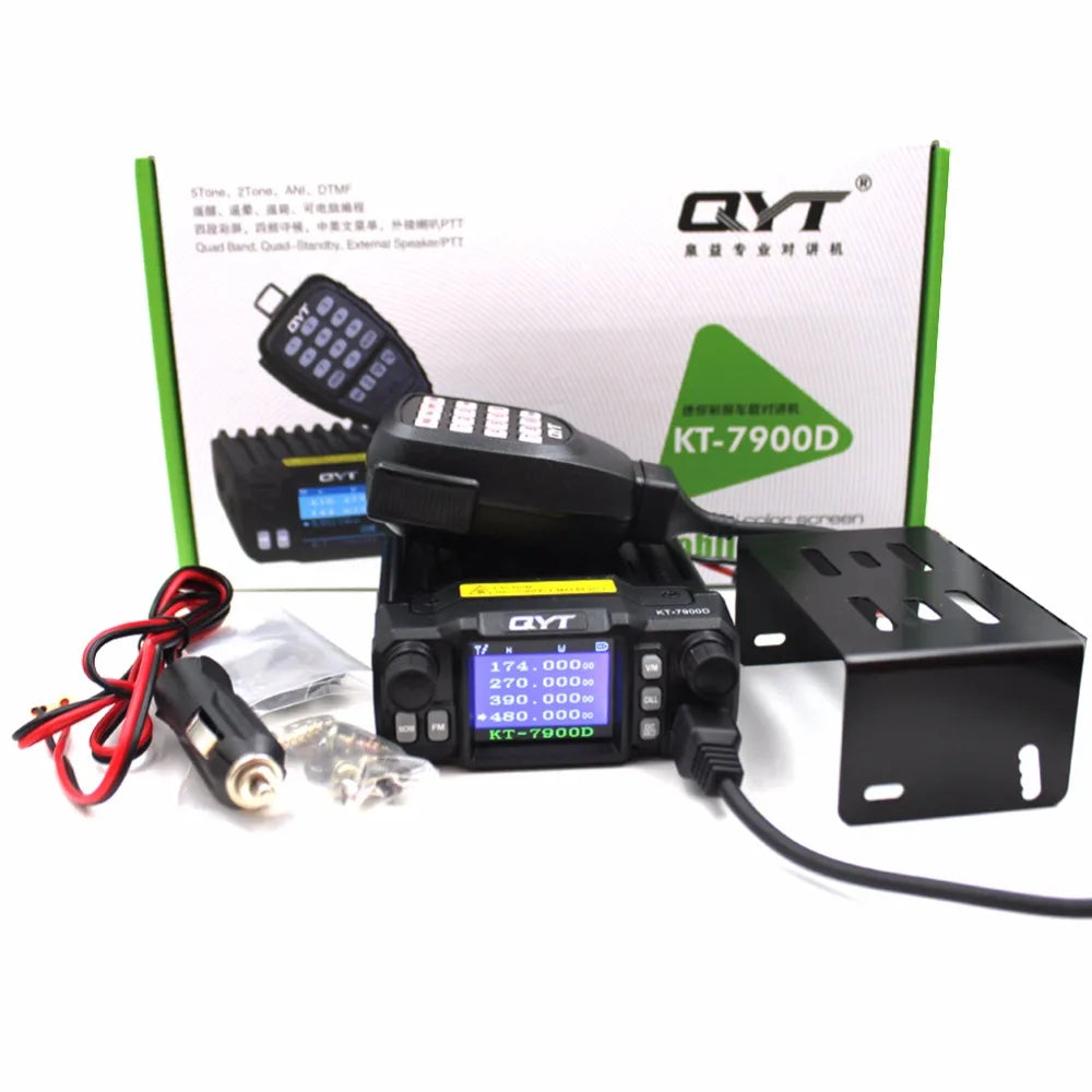 QYT KT7900D 25W Quad Band Mobile Radio 144 220 350 440MHz