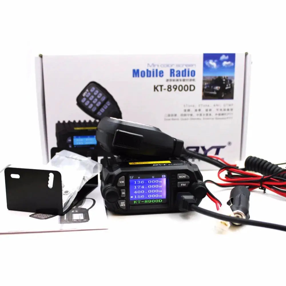 QYT KT-8900D 25W Dual Band Quad Display Mobile Radio VHF UHF by Beastly Survival Outlet
