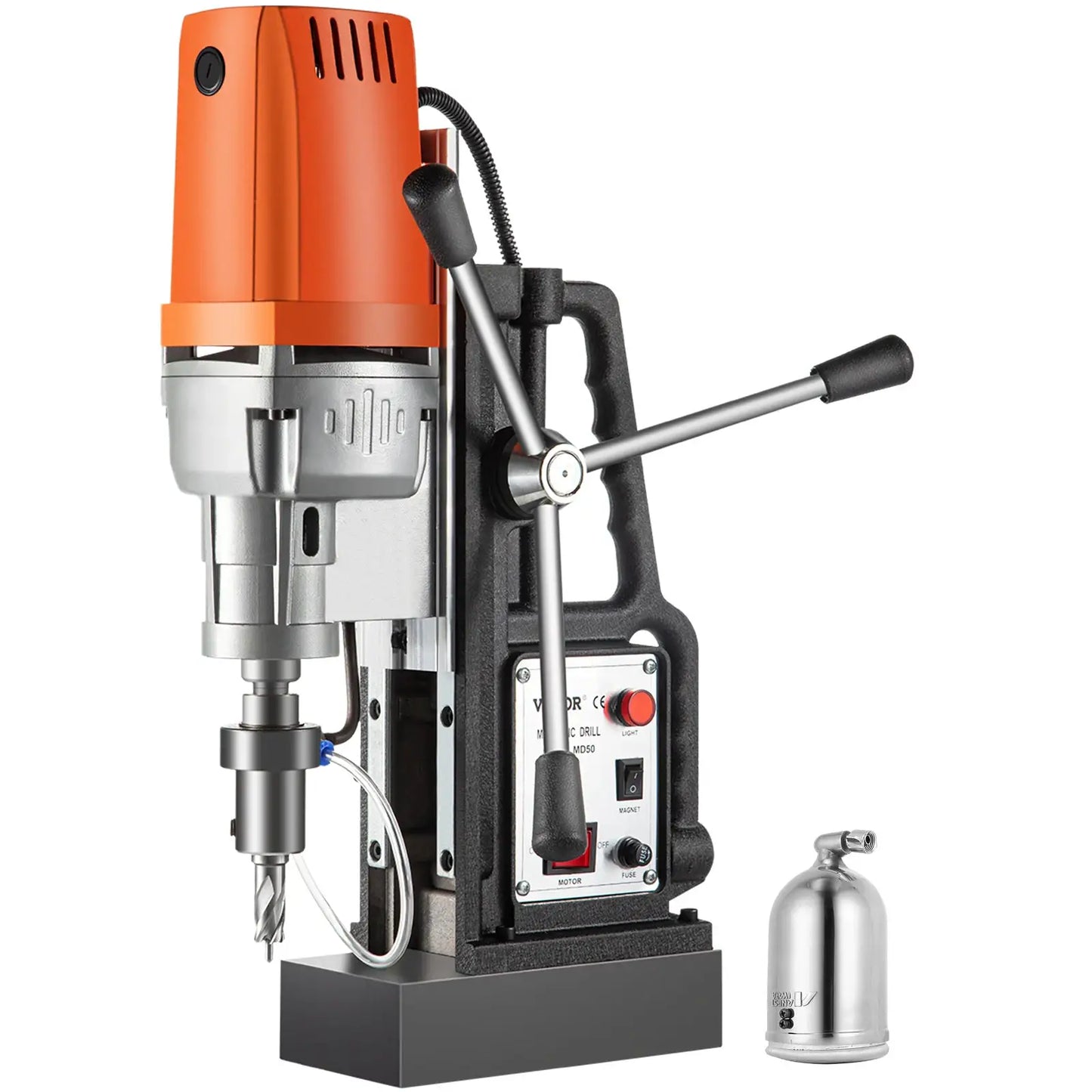 SucceBuy MD50 50mm Magnetic Drill Press Kit 1680W Electric Bench Drilling Machine 2900LBS Magnet with HSS Annular Cutter Bits by Beastly Survival Outlet