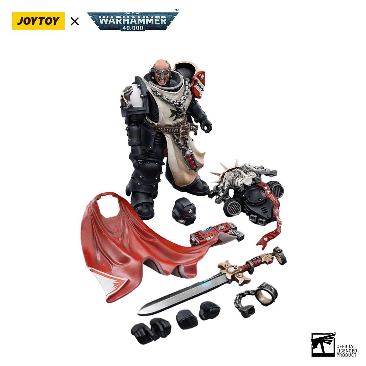 JoyToy Warhammer 40K Black Templars Marshal Action Figure Model