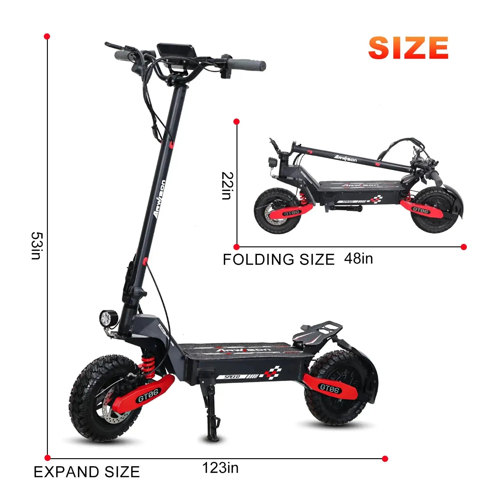 Electric Scooter for Adult, 1200W Motor, Folding E-Scooter Up to 40Mph & 30 Miles Range, 11" Off Road Tire Scooter with Dual Sus by Beastly Survival Outlet