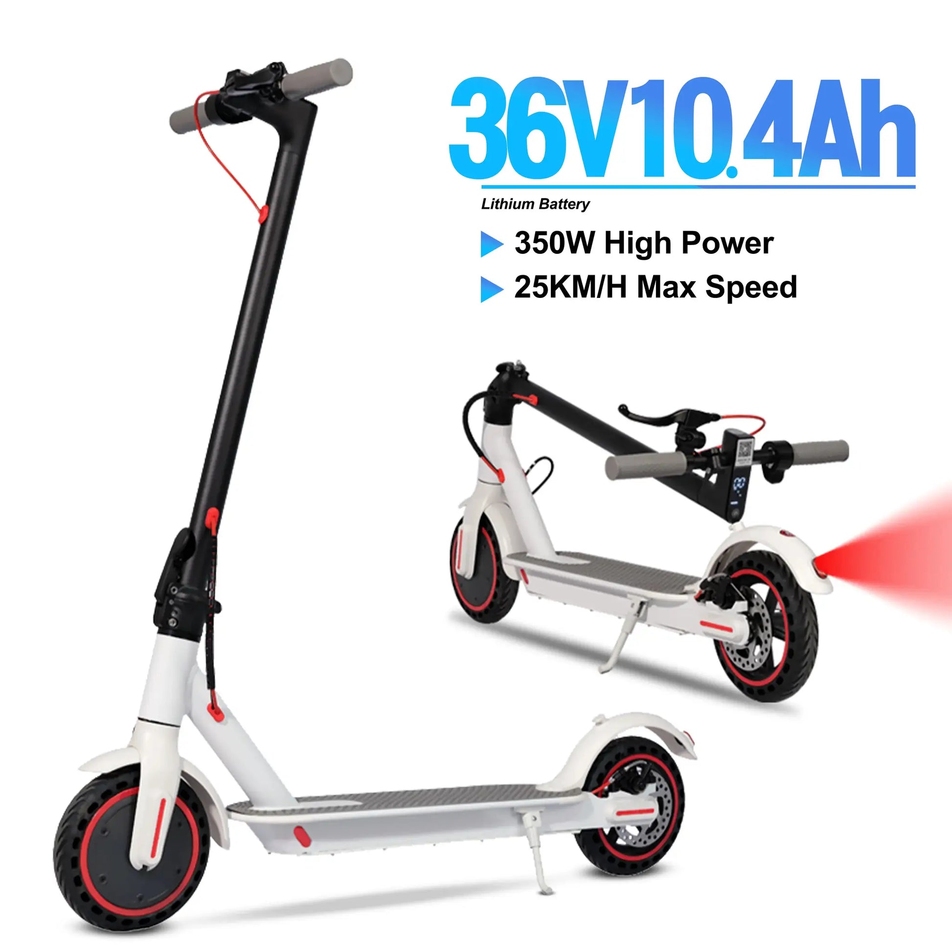 M365 Electric Scooter 350W 16mph APP Smart Scooter Shock-absorbing Anti-skid ‎8.5 Inches Folding waterproof Electric Scooter by Beastly Survival Outlet