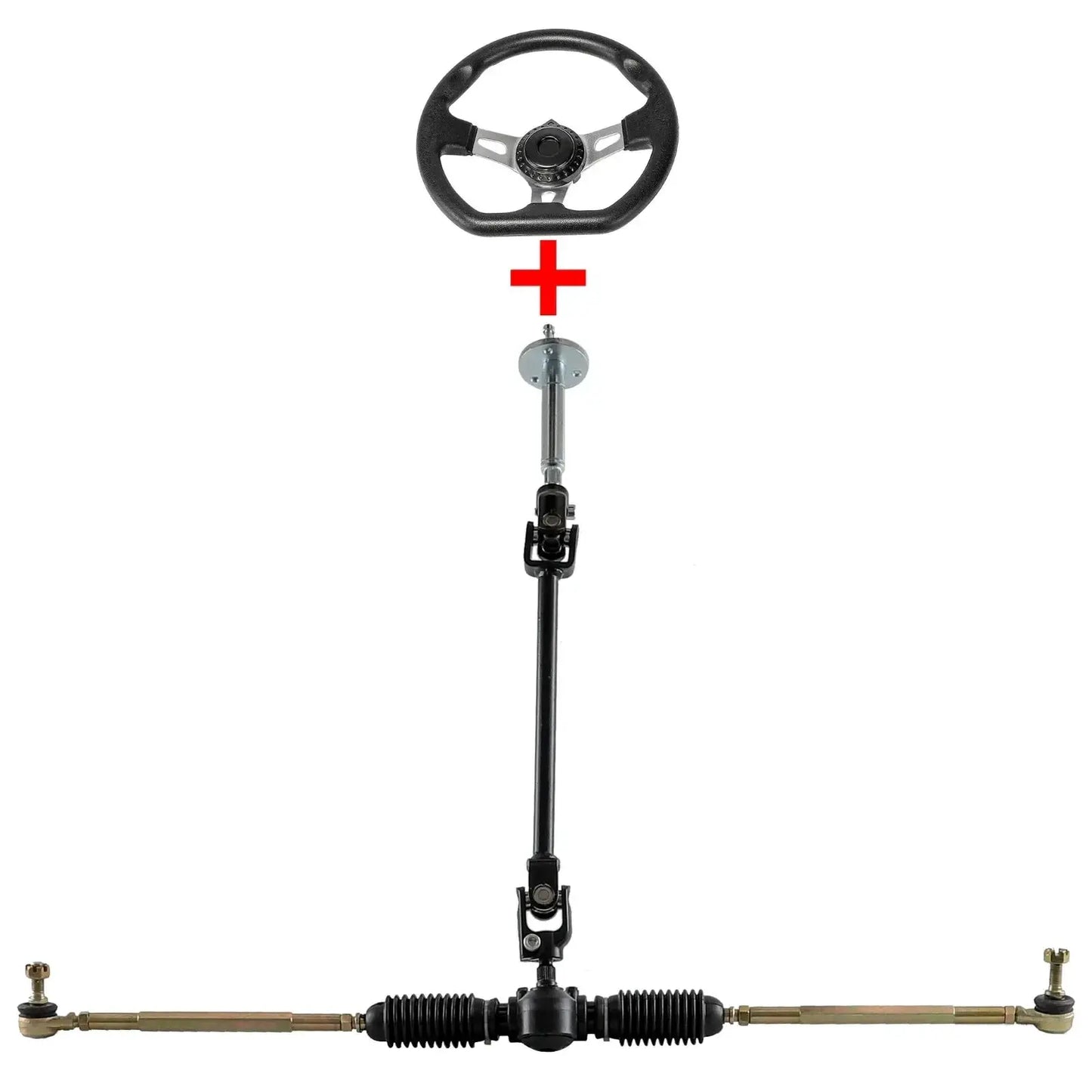 Not a Whole Set 740mm Rear Axle or Steering Wheel /Hub/6-inch Tyres for 110cc Go Kart Golf Cart Scooters Quad Bike ATV Parts by Beastly Survival Outlet