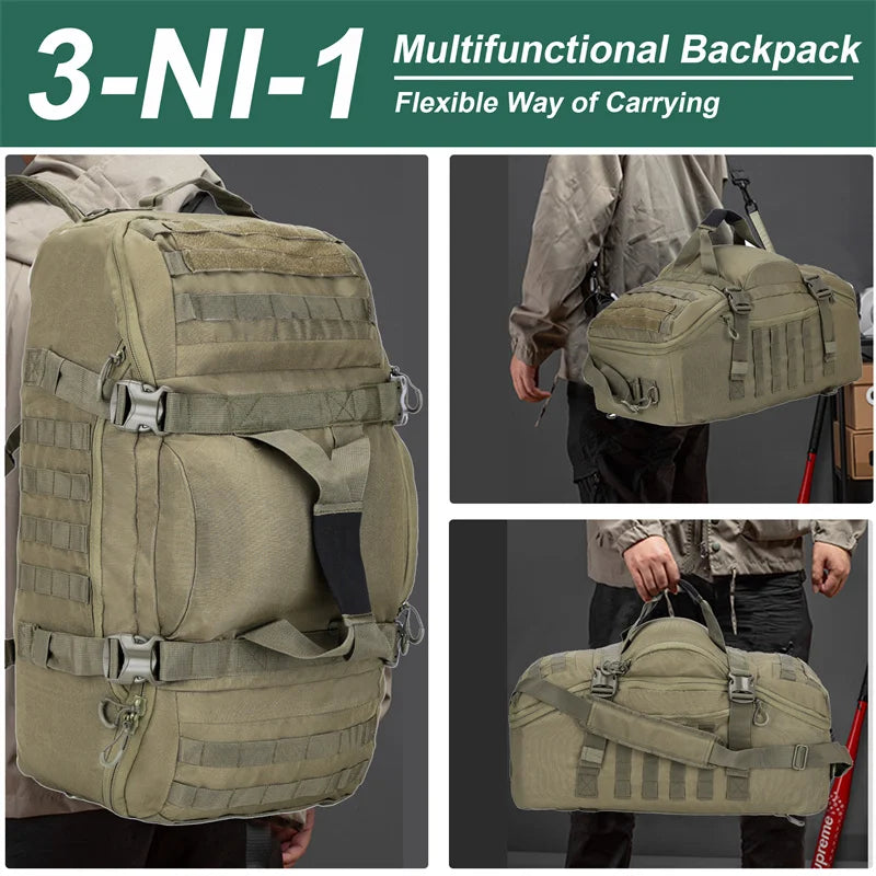 LQARMY 30L 50L 80L Outdoor MOLLE Tactical Backpack Gear