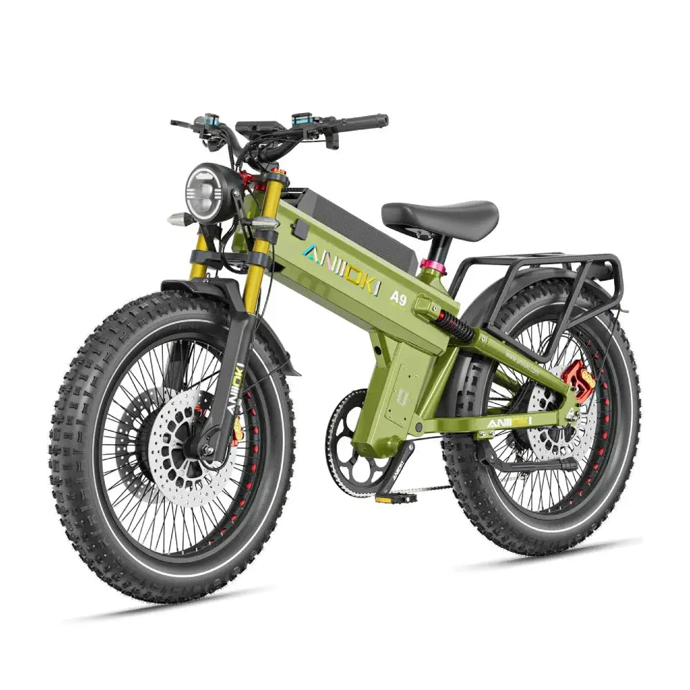 ANIIOKI Electric Bike adults 6000W Dual Motor 60V 70Ah 80Ah 47mph A9 Pro Max AWD Electric Bicycle Fat Tires 26"*4.8" ebike by Beastly Survival Outlet
