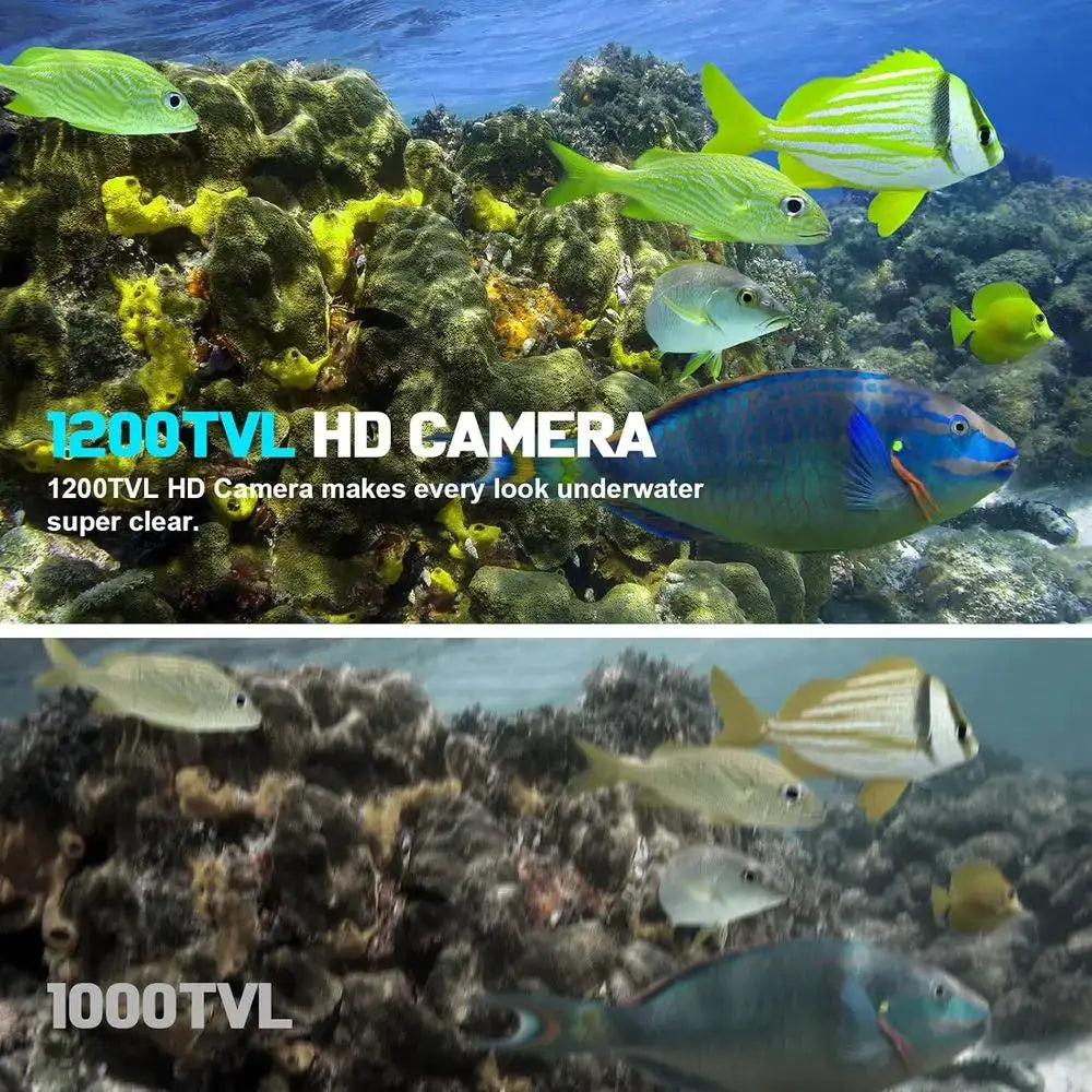 1200TVL HD Underwater Ice Fishing Camera With 7 Inch Monitor by Beastly Survival Outlet