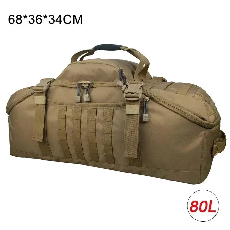 LQARMY 30L 45L 80L Sport Travel Bag Molle Tactical Backpack Gym Fitness Bag Large Duffle Bags for Camping Hunting Fishing by Beastly Survival Outlet