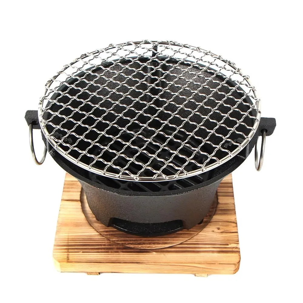 Cast Iron Stove For Outdoor Cooking And Camping Barbecue