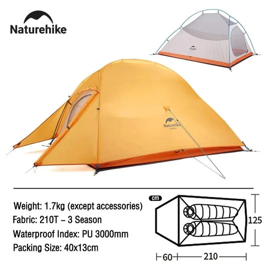 Naturehike Cloud Up Two Person Tent Ultralight 3 4 Season Pro
