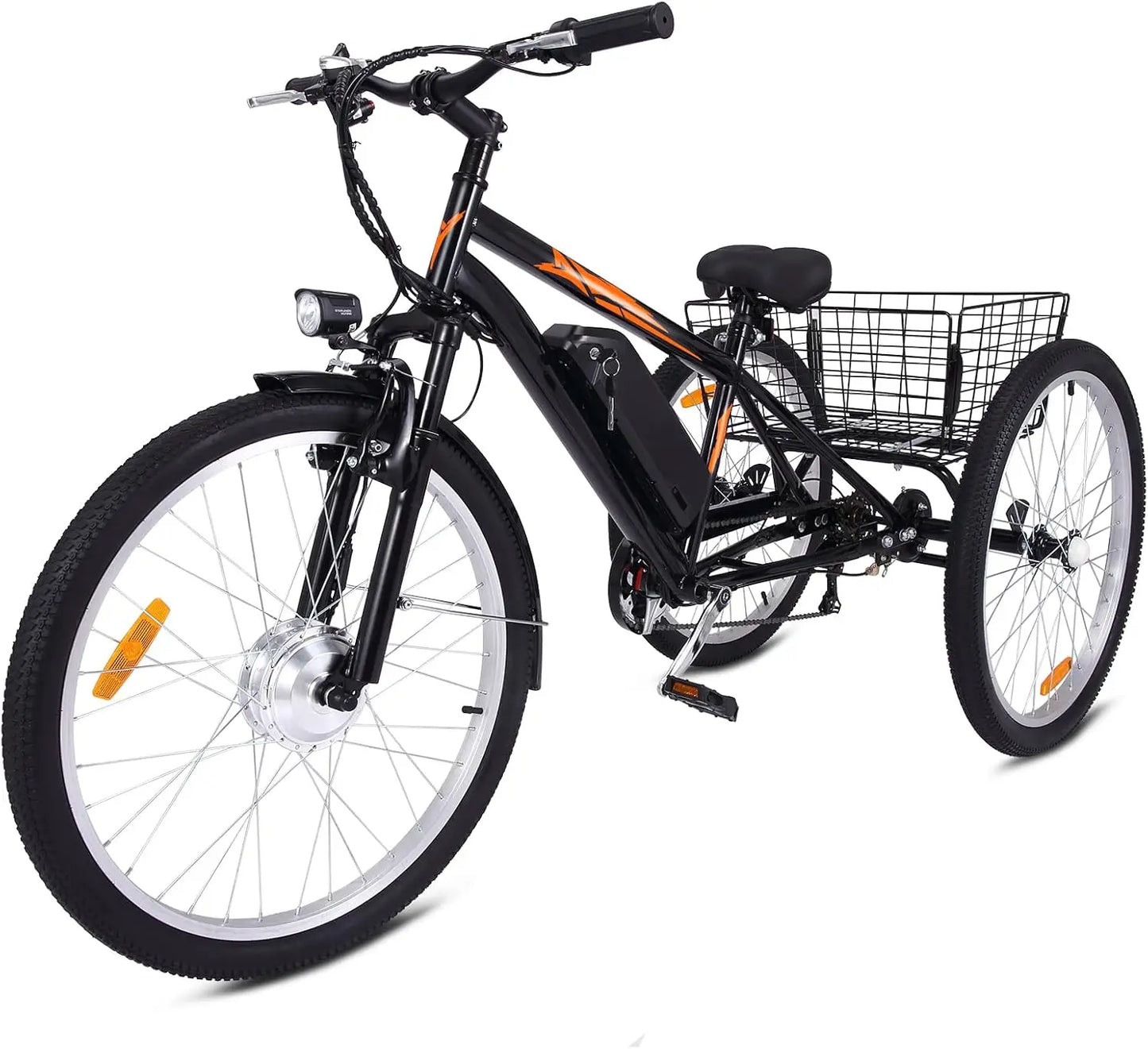 350W Electric Tricycle for Adults with 24 Inch Fat Tires
