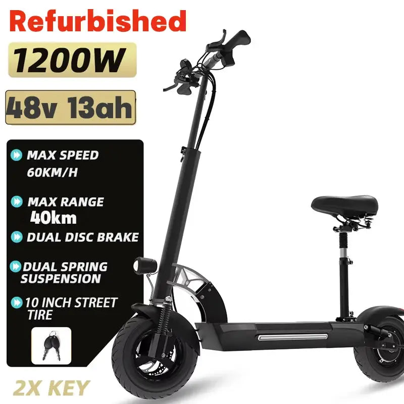 [8 models]10/11 Inch 48V-72V 1000W-6000W Electric Scooter 50-85km/h Fast E Scooter Off Road Electric Kick Scooter Foldable Adult by Beastly Survival Outlet