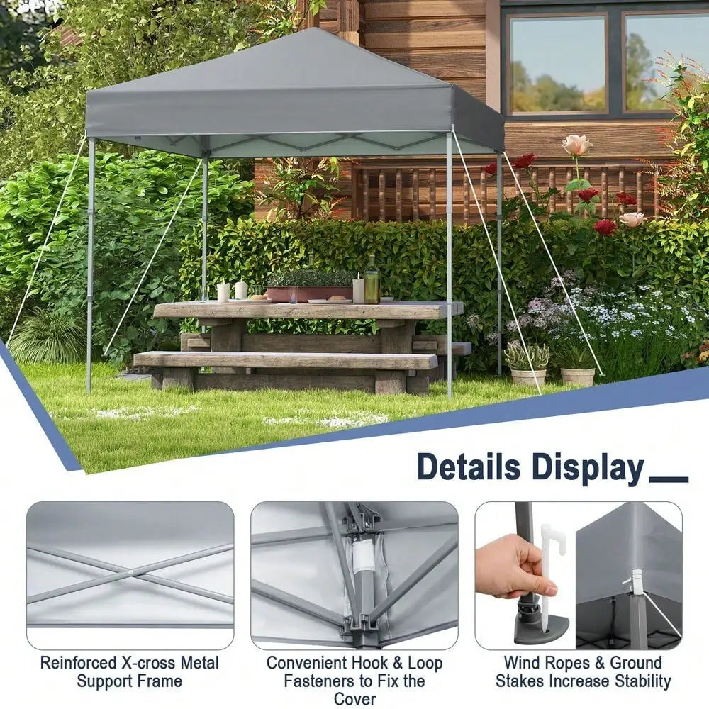 Patio 6.6x6.6ft Portable Pop-up Canopy Tent with UPF 50+ Protection