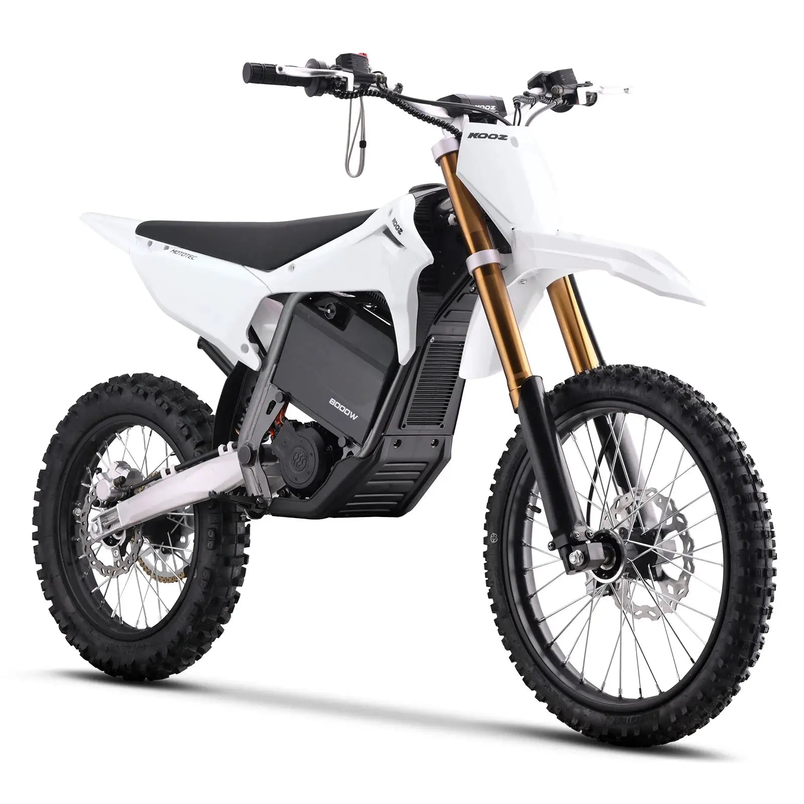 KOOZ HP131E-L 72V 8000W Pro Electric Dirt Bike for Adults,3 Speed Modes Electric Motorcycle Up to 56 MPH with 19"/16" Tires. by Beastly Survival Outlet