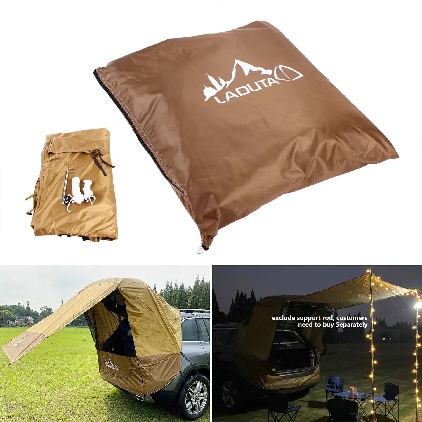 Car Tent SUV Shelter Awning Outdoor Canopy for Camping Trips