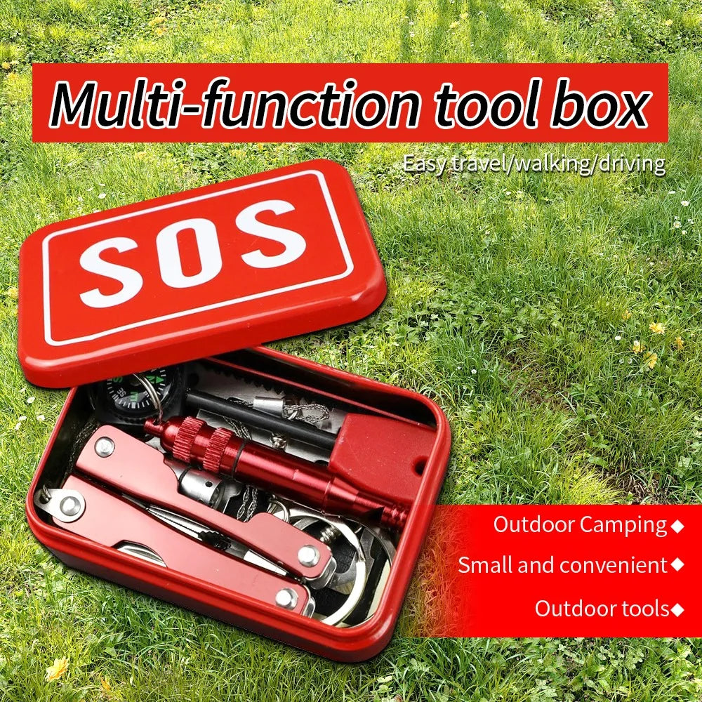 SOS Emergency Tool Box For Camping And Outdoor Adventures