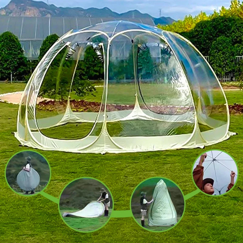 Outdoor Dome Stargazing Tent for 4 to 8 People Quick Setup