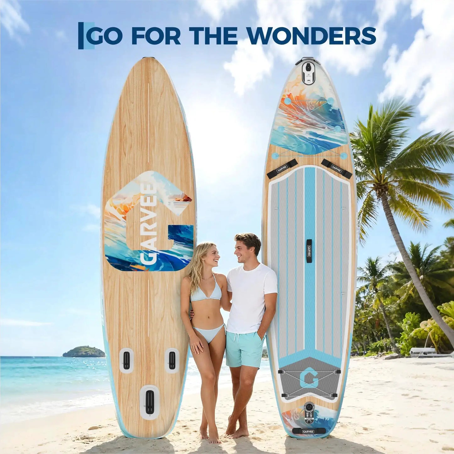 Extra Wide Stable Inflatable Stand Paddle Paddle Board for Adults & Youth – Ultra-Light PVC, Non-Slip EVA Deck, 450lbs Capacity, Adjustable Paddle, High Pressure Pump & Backpack by Beastly Survival Outlet