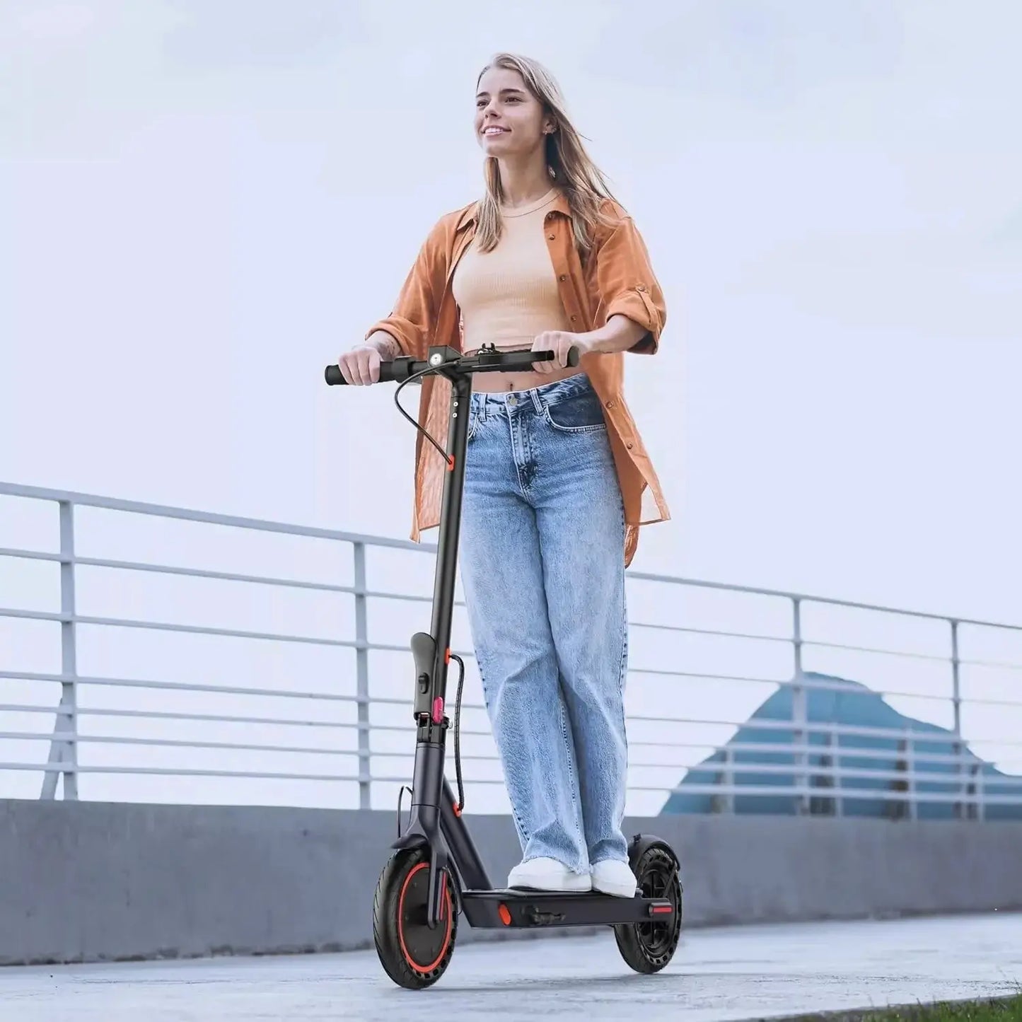 AOVOPRO LADPED LP60 Electric Scooter 350W 19mph Max Speed 8.5inch tire Folding Electric Scooter 16miles Max Range for Adult by Beastly Survival Outlet