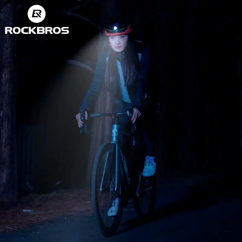 ROCKBROS Cycling Light Helmet Type-C Charging Electric LED Front Light Helmet Night Cycling Safety Helmet Bicycle Scooter Helmet by Beastly Survival Outlet ROCKBROS Cycling Light Helmet Type-C Charging Electric LED Front Light Helmet Night Cycling Safety Helmet Bicycle Scooter Helmet Beastly Survival Outlet