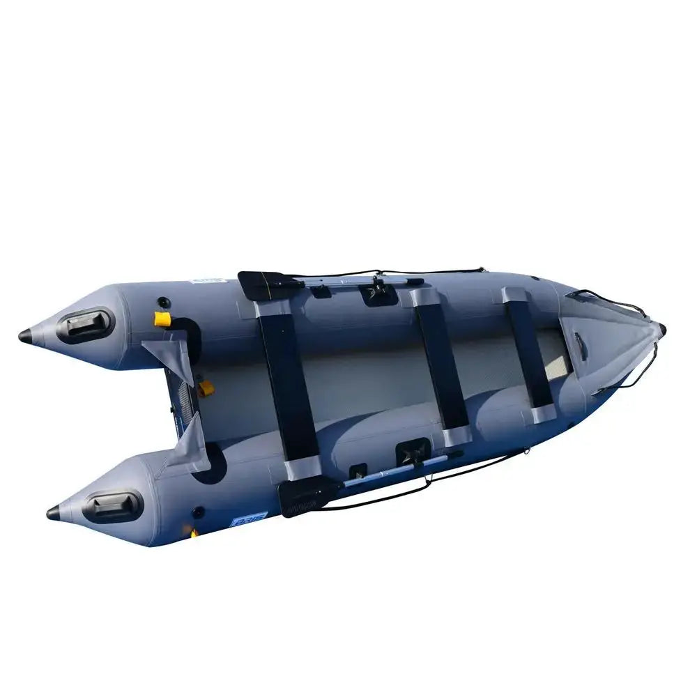 14.1ft Inflatable Boat Inflatable Kayak 3 Person Kayak Canoe Fishing poonton Boat by Beastly Survival Outlet