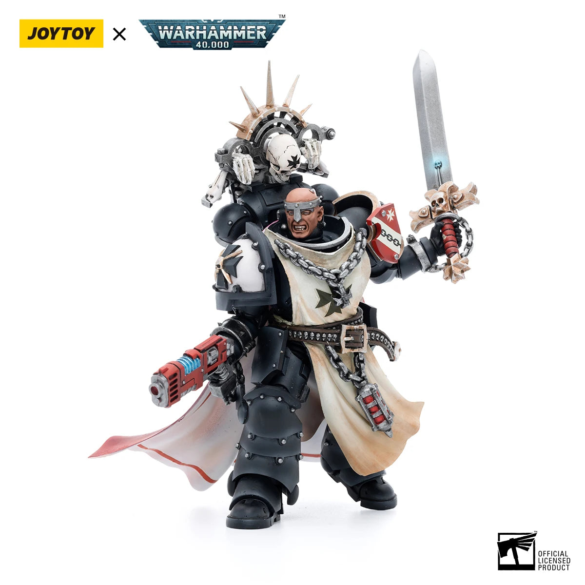 JoyToy Warhammer 40K Black Templars Marshal Action Figure Model