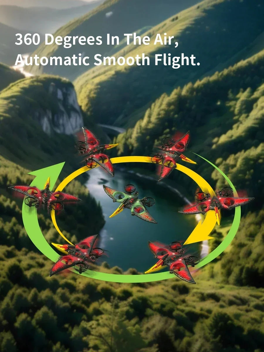 RC Pterosaur Plane Radio Controlled Aircraft Glider with LED Light