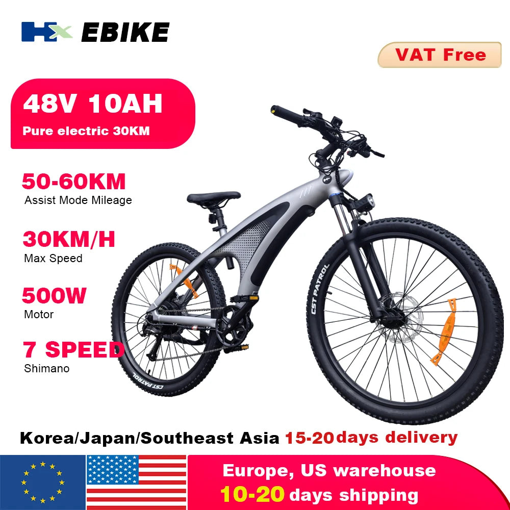 HX Q5 2000W Electric Mountain Ebike 27.5 Inch Off Road