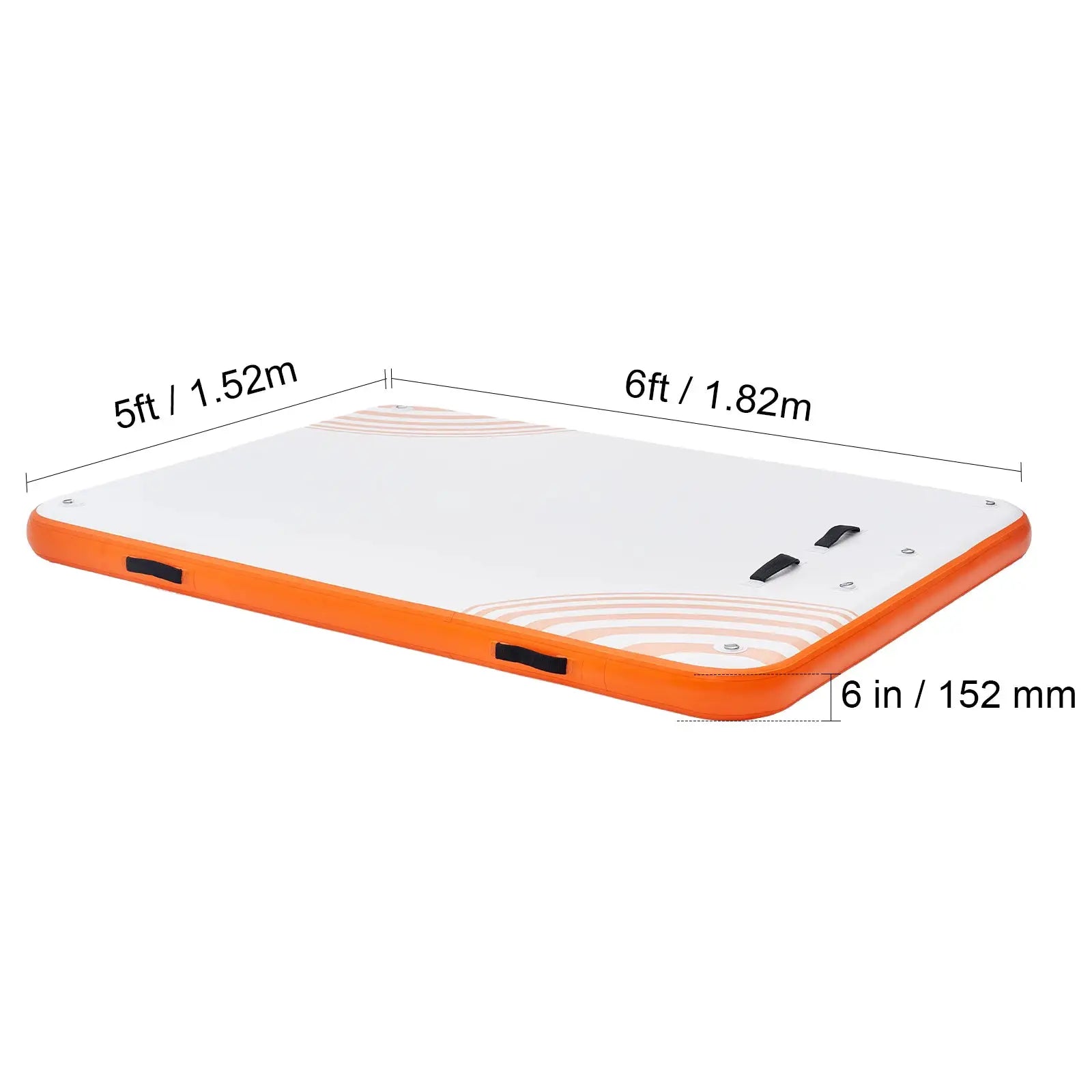 SucceBuy Inflatable Floating Dock Non-Slip Water Floating Dock Mat with Detachable Ladder Floating Platform Island Raft for Pool by Beastly Survival Outlet