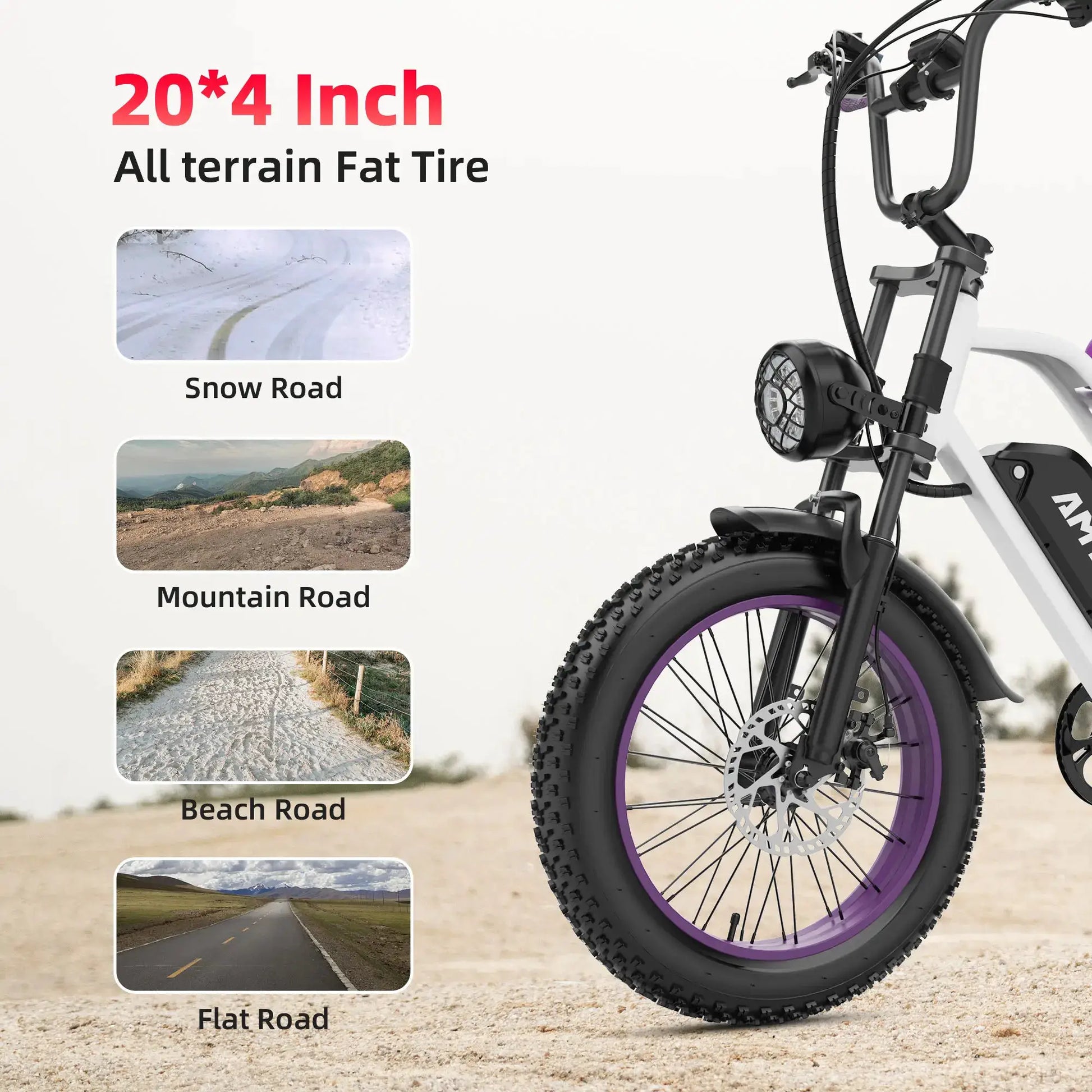 AMYET V9-G60 Adults Electric Bike 1000W Motor Bicycle 48V 20AH 20“ Tire Ebike Electric E Bikes Mountain Moped Ebikes For Men by Beastly Survival Outlet