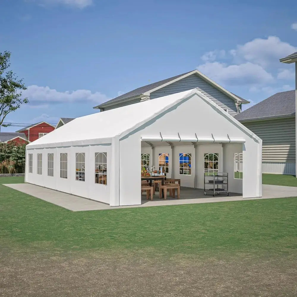 20x40ft Outdoor Heavy Duty Party Tent, Carport Wedding Event Shelter, Large Commercial Canopy with Removable Sidewalls, BBQ Wedd by Beastly Survival Outlet