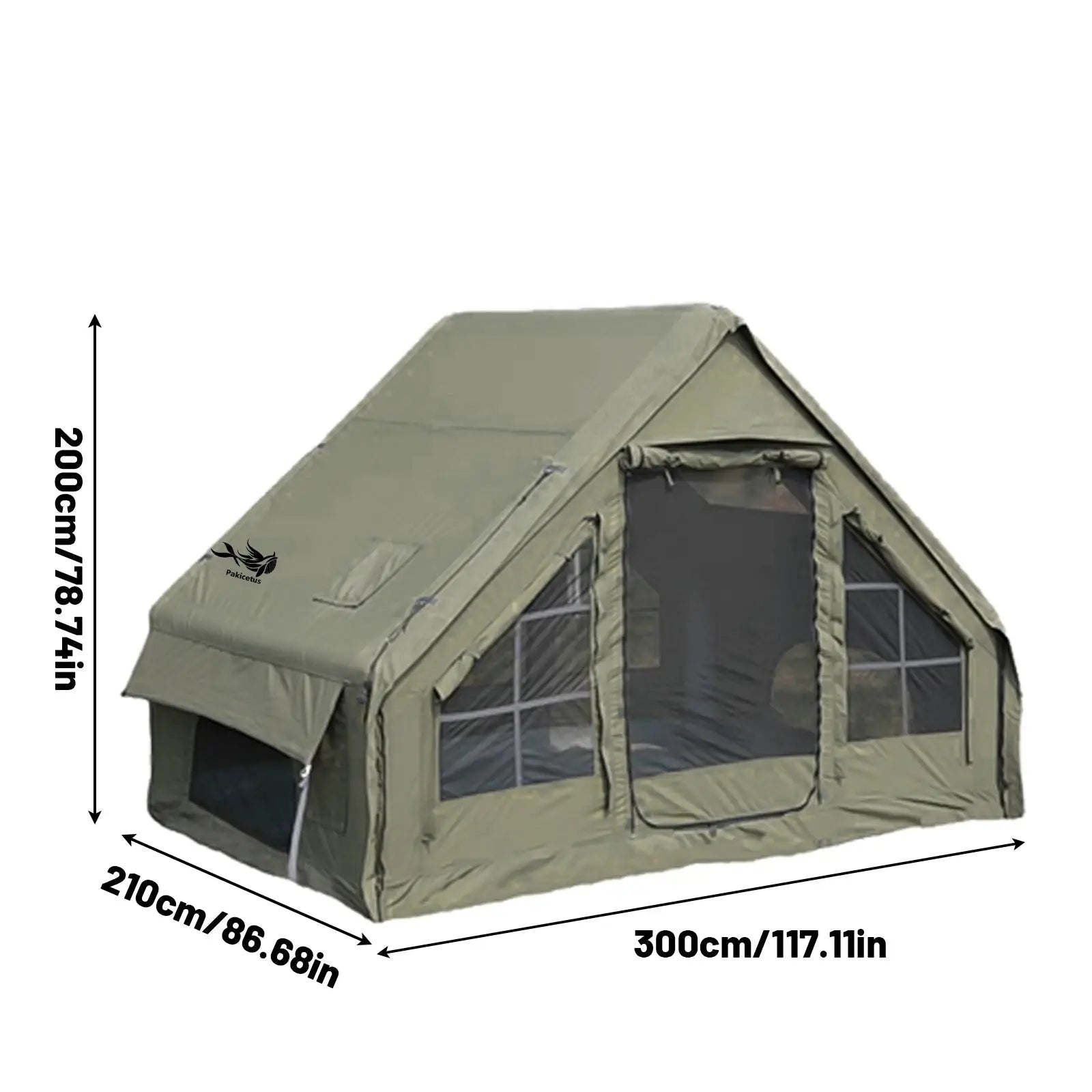 Pakicetus Colossal Inflatable Camping Tent With Skylight Mesh by Beastly Survival Outlet