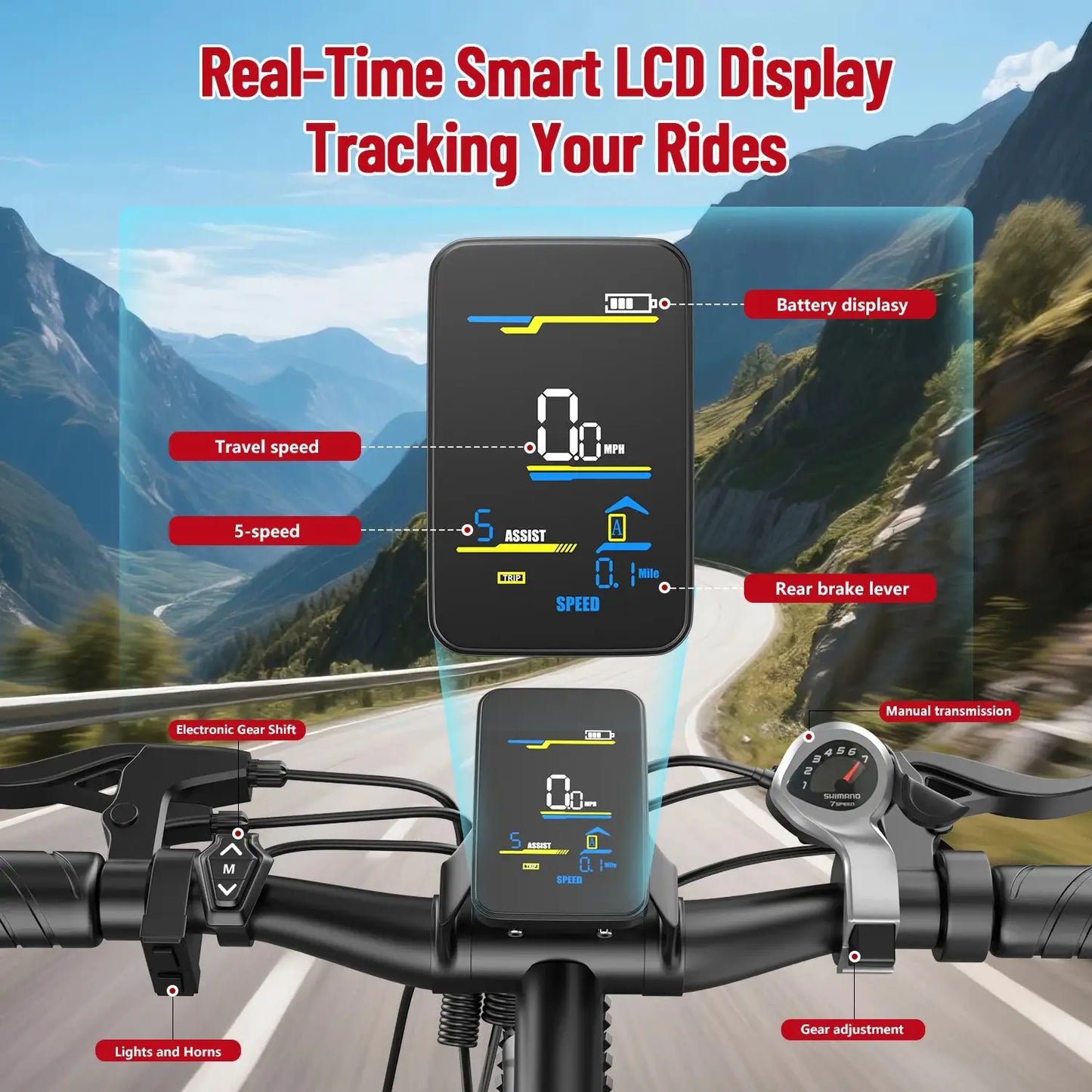 26 Inch Electric Bike for Adults 1000W Peak Motor 25MPH ProX by Beastly Survival Outlet