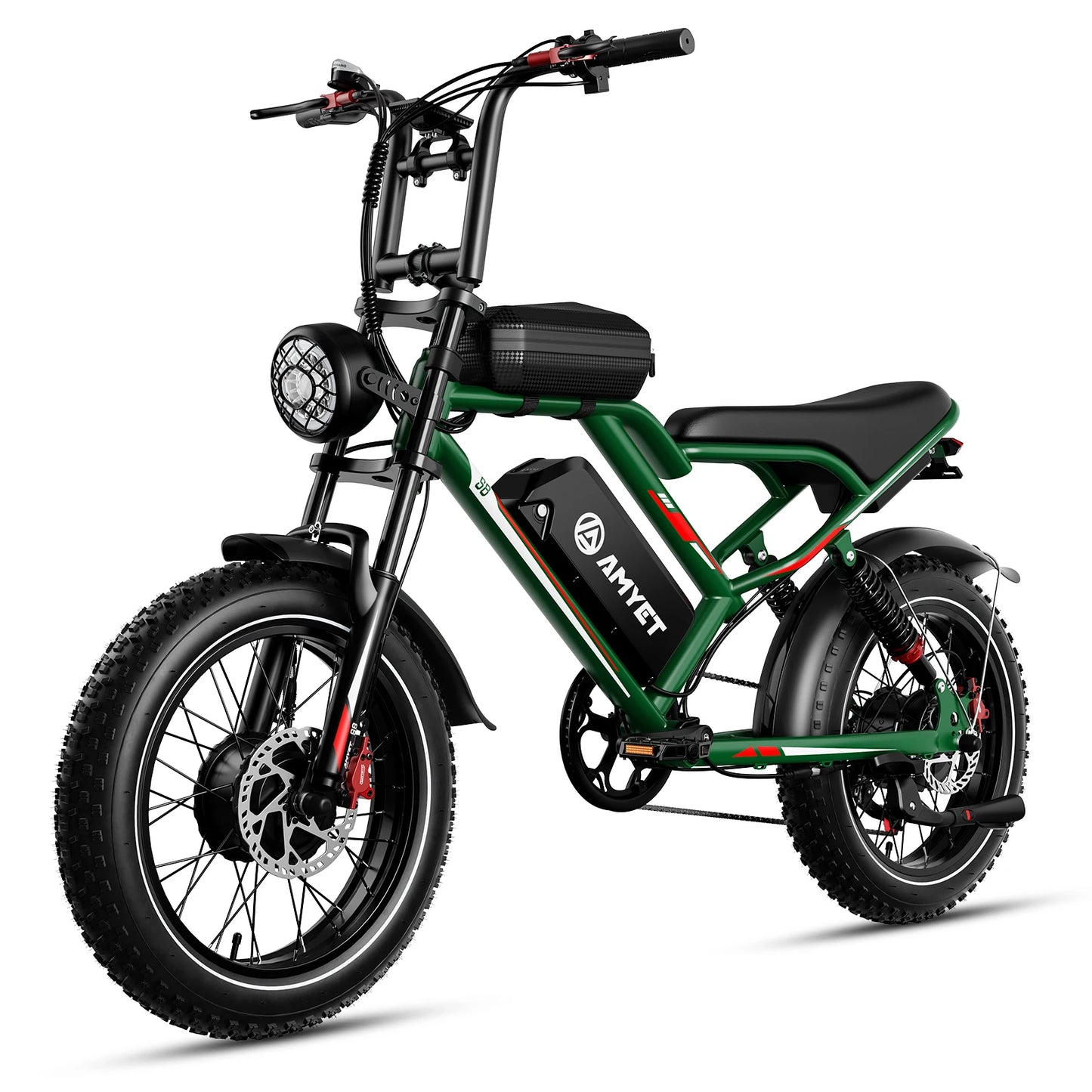 AMYET S8 Electric Bike 2000W Dual Motor 48V 25AH for Adults