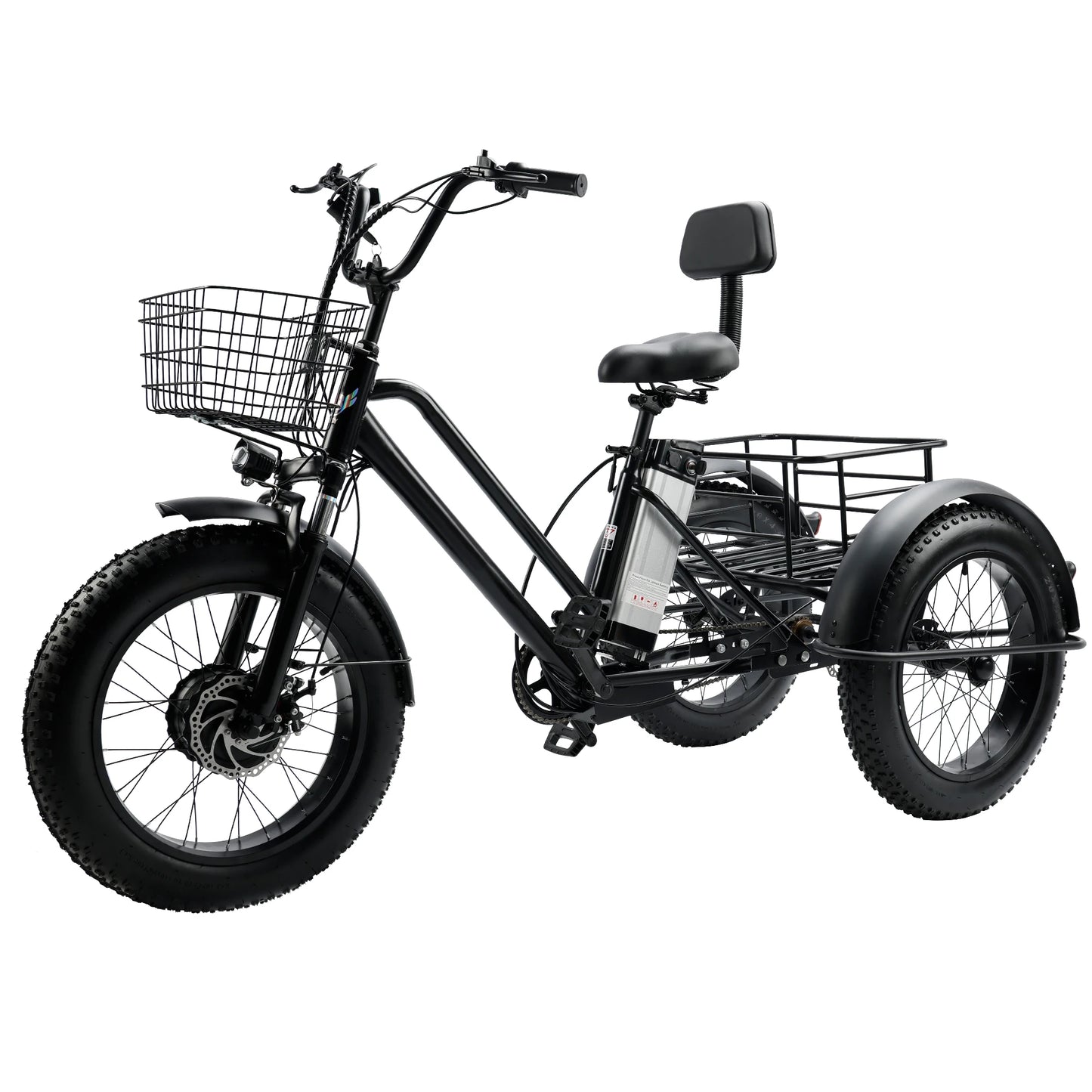 Topteng 500W Electric Snow Tricycle with Fat Tires for Comfort