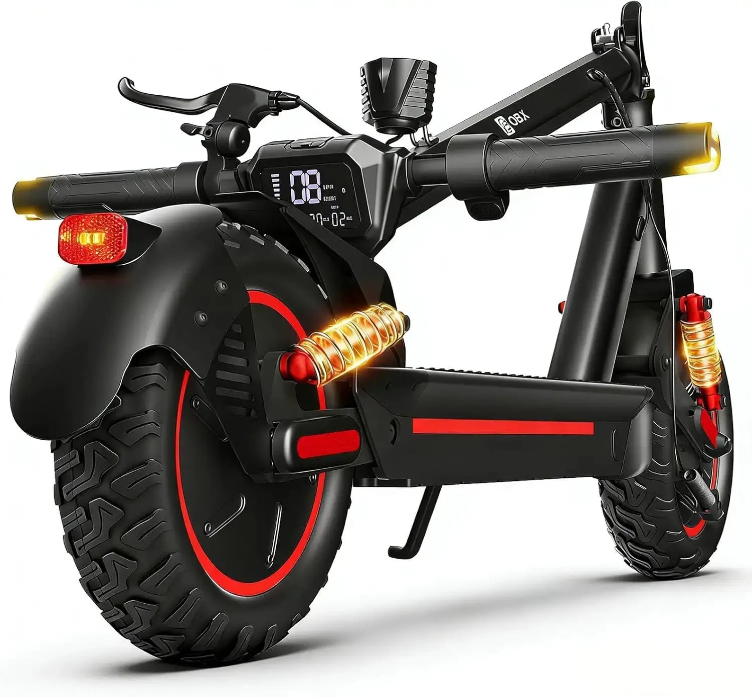 2026 Adults Electric Scooter 1200W Motor Top Speed 30MPH 48V 15AH Battery 10 Inch Off-Road Tires Sport Commuter Folding E-Scooter by Beastly Survival Outlet