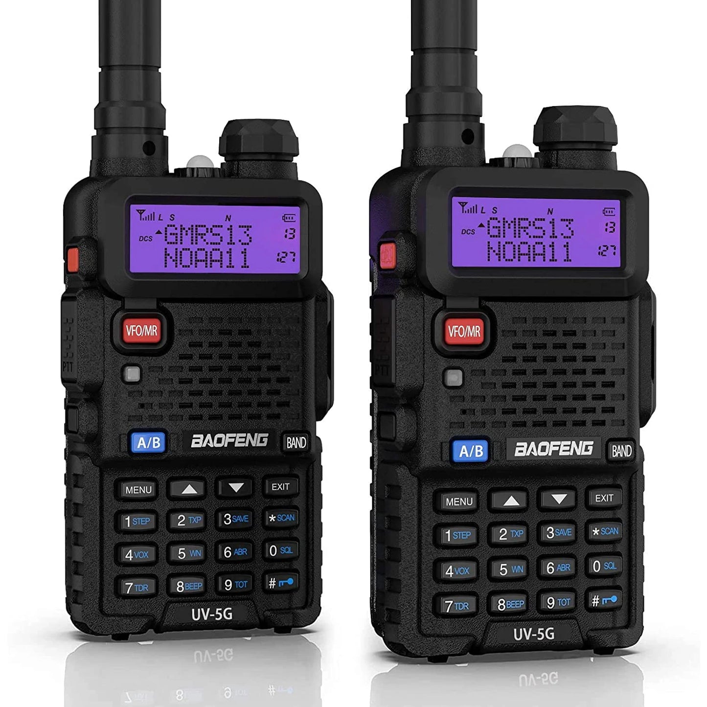 Baofeng UV-5G GMRS Radio 2PCS with 128 Channels and Display