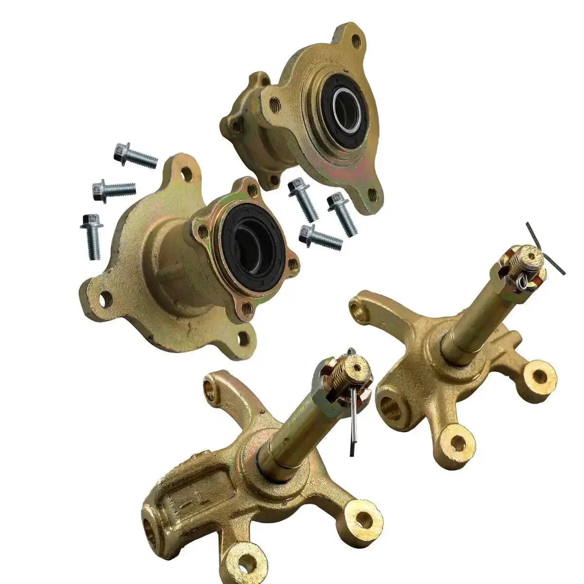 Not a Whole Set 740mm Rear Axle or Steering Wheel /Hub/6-inch Tyres for 110cc Go Kart Golf Cart Scooters Quad Bike ATV Parts by Beastly Survival Outlet