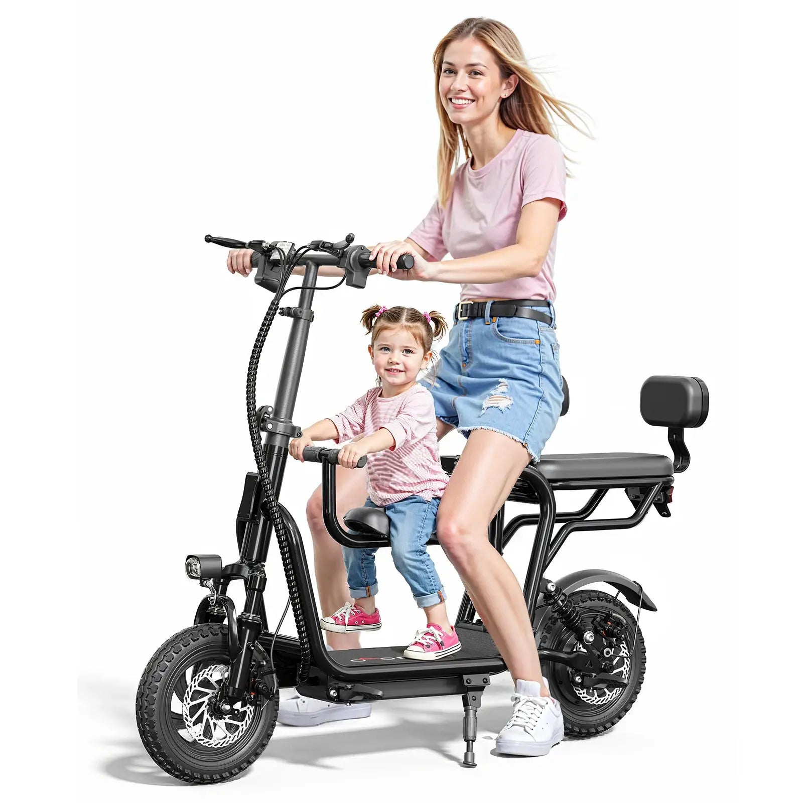 14" Foldable Electric Scooter with Seat for Adult,Peak 750W Motor with 48V 10Ah Dual Disc Brakes 20 Miles Range 4-6 Hours Charge by Beastly Survival Outlet
