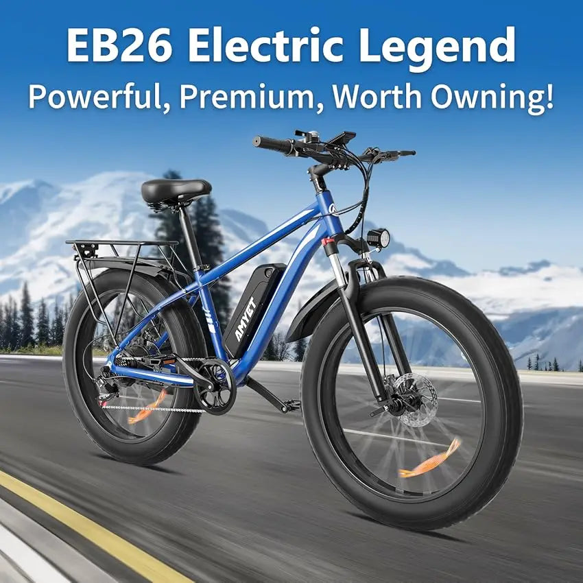 AMYET Electric Bike EB26 1500W 48V Fat Tire Mountain Bicycle
