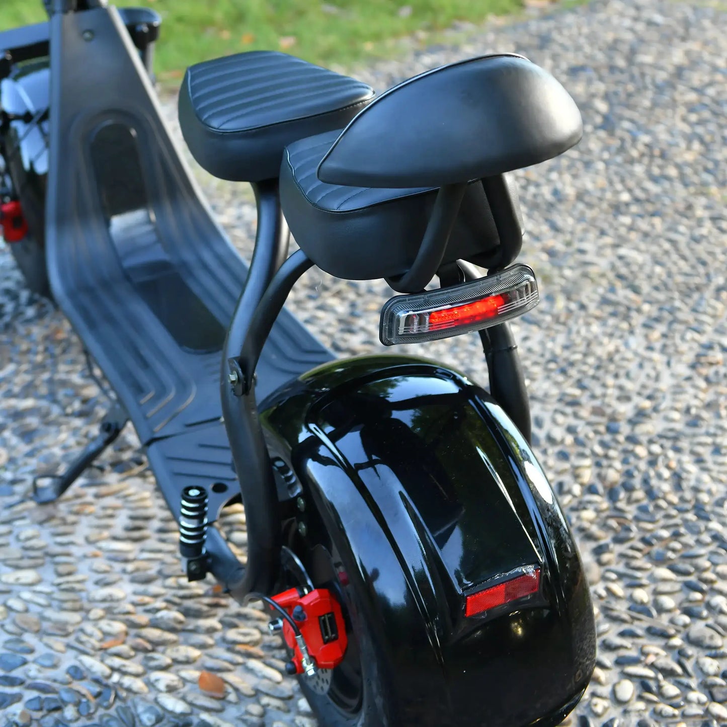 Fat Tire 60V 20Ah 3000W Lithium Electric Scooter Black by Beastly Survival Outlet