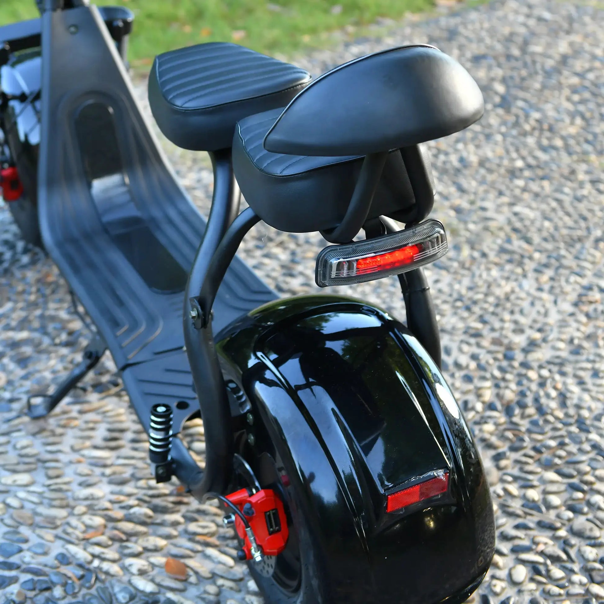 Fat Tire 60V 20Ah 3000W Lithium Electric Scooter Black by Beastly Survival Outlet