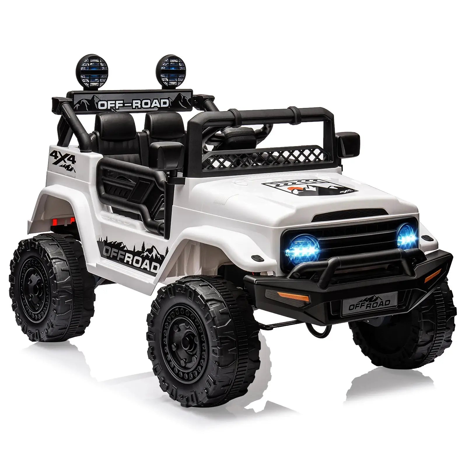 12V Kids Ride On Truck With Remote Control And LED Lights Jr by Beastly Survival Outlet