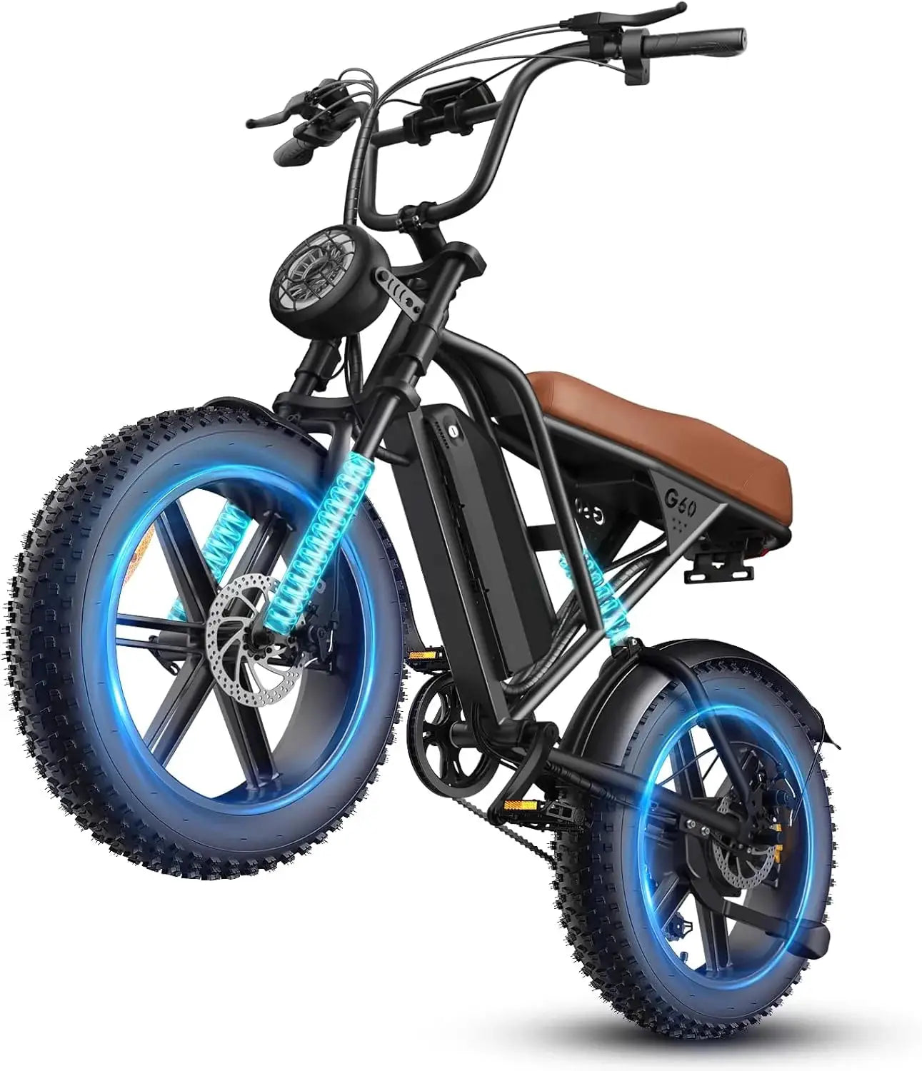 1500W Peak Fat Tire Electric Bike 20"x4.0 Off-Road E-Bike 65 Mile Range Removable Battery Electric Bicycle by Beastly Survival Outlet