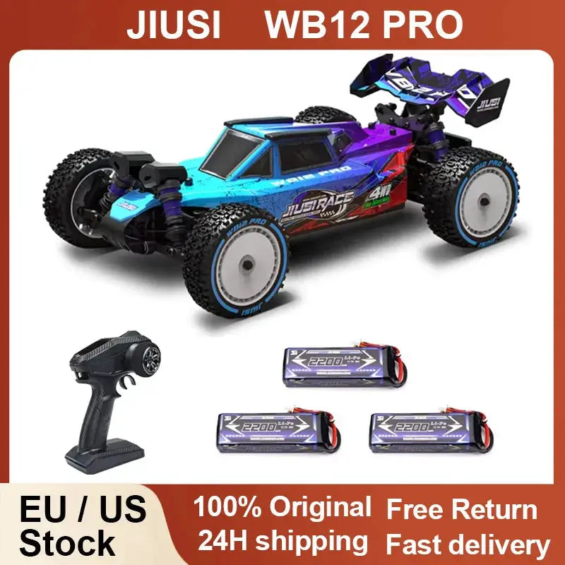 JIUSI WB12 PRO 1/12 Racing Car 4WD High Speed 80KM/H Brushless Remote Control Car Off-road Competitive Drift RC Car Toy Kid Gift by Beastly Survival Outlet