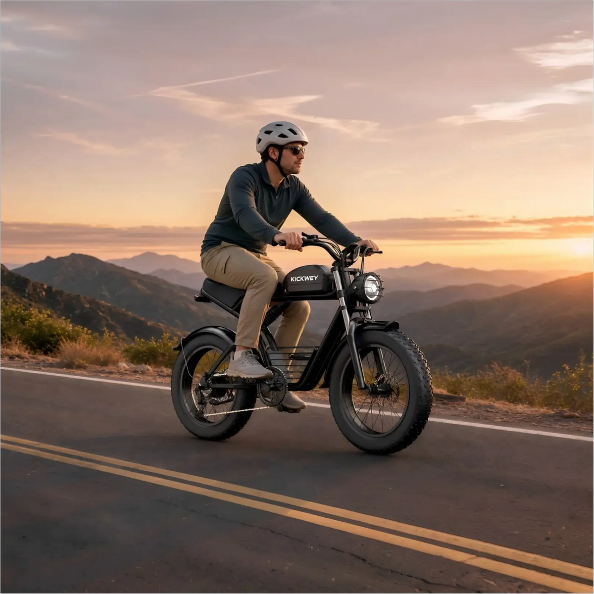 KICKWEY K7 Electric Bike, 3000W Off-Road Electric Bicycle, Full Suspension E-Bike, 20" Fat Tire All-Terrain Electric Dirt Bike by Beastly Survival Outlet