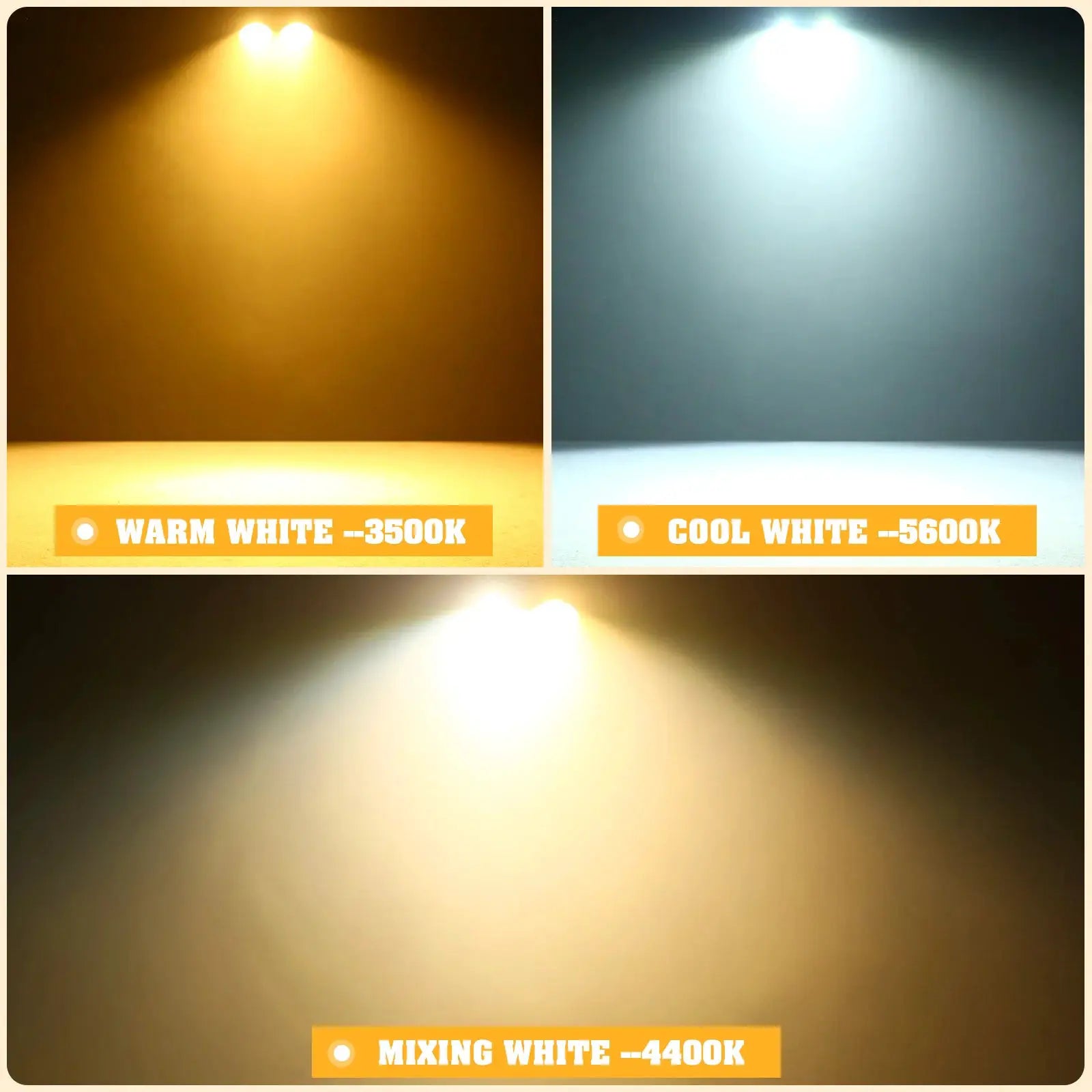 U'King 4PCS 200W COB Par Light 2x100W Blinder Lighting 2 Eyes LED 2IN1 COB Cool Warm White Lighting Party Bar DMX Stage Lighting by Beastly Survival Outlet