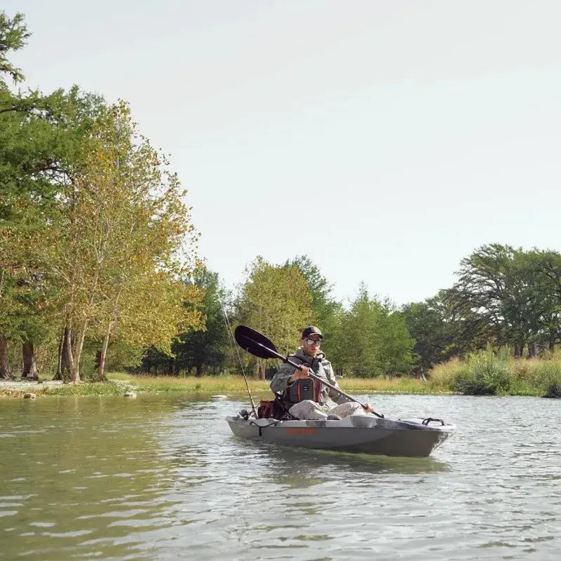 Catch Mode 110 Premium Angler Kayak With Lawn Chair Seat Pad by Beastly Survival Outlet