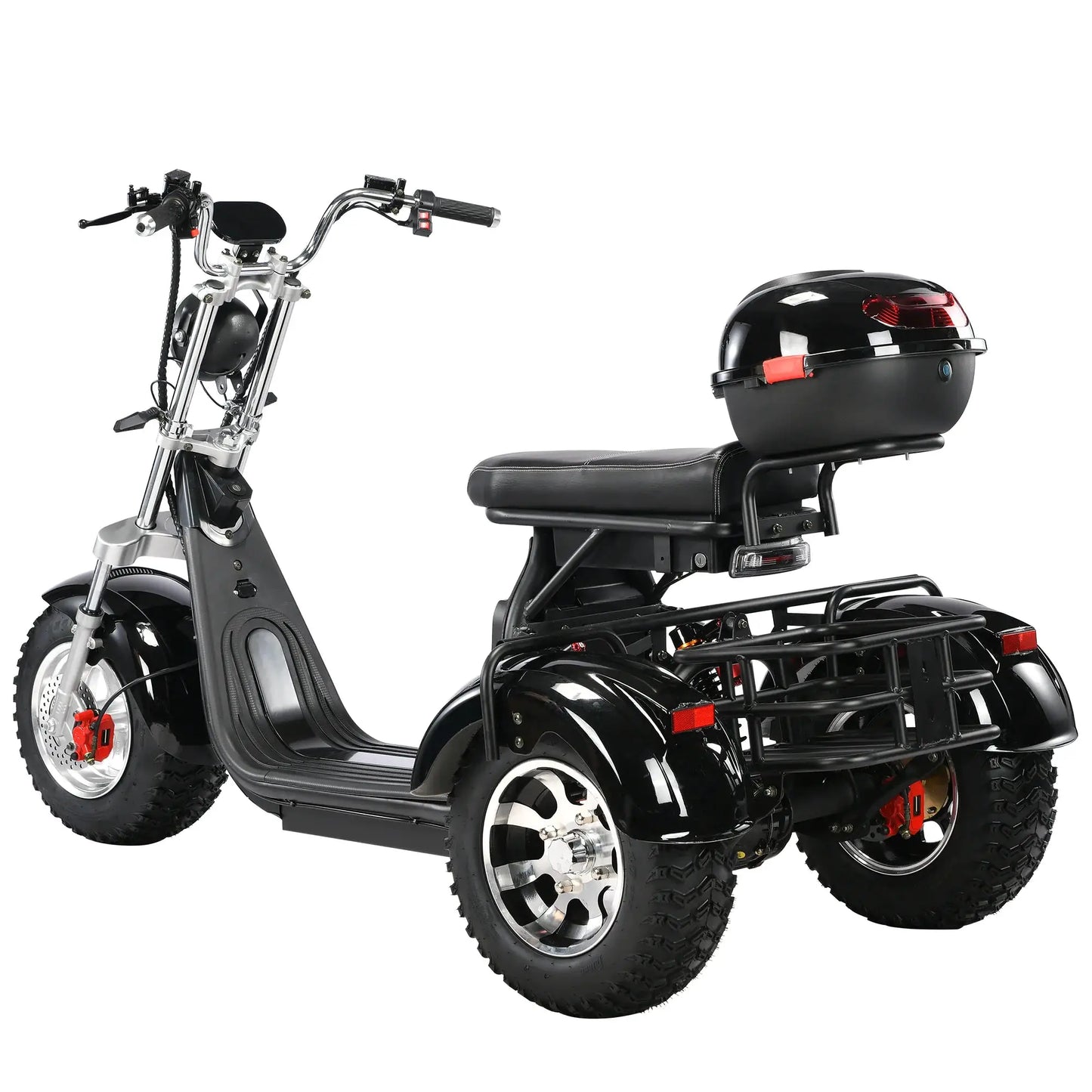 3 Wheel Three Speed Regulation Charge Power Mobility Scooter 3000W Off Road Three Wheel Electric Bike Tricycle Adult Motorcycle by Beastly Survival Outlet